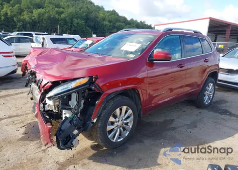 2017 Jeep Cherokee Overland z USA, uszkodzony, nr VIN 1C4PJMJS6HD219925